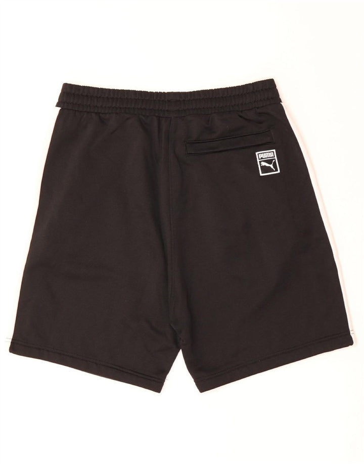 Shorts esportivos masculinos PUMA médio preto colorblock poliéster