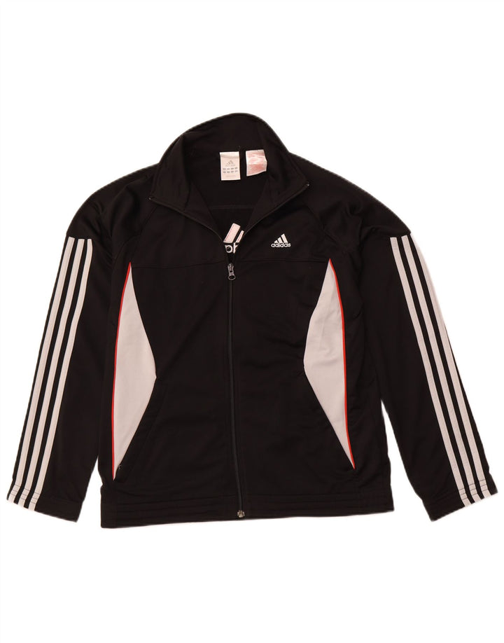 ADIDAS Meninas Treino Top Jaqueta 13-14 Anos Preto Colourblock Sports