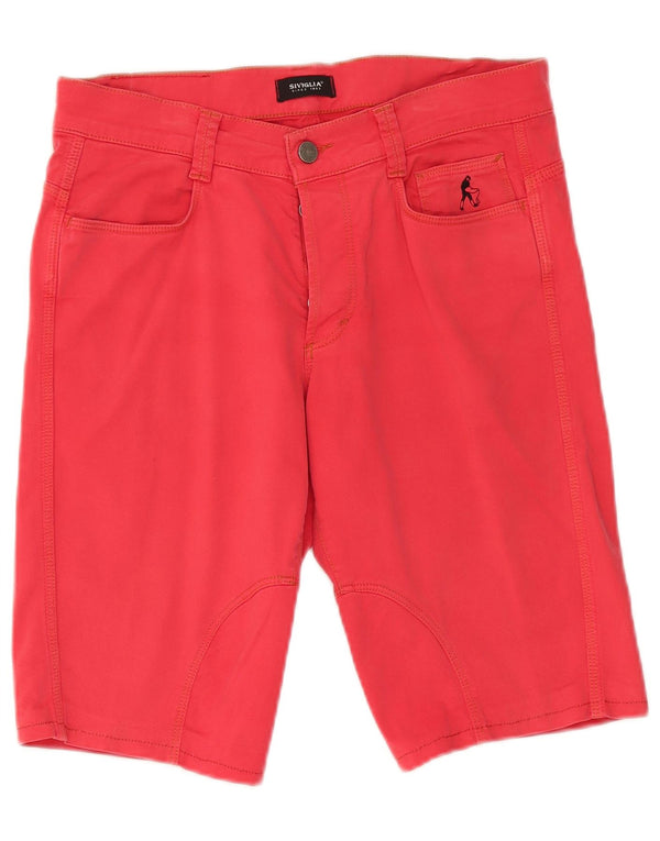 Shorts casual masculino SIVIGLIA W31 algodão vermelho médio
