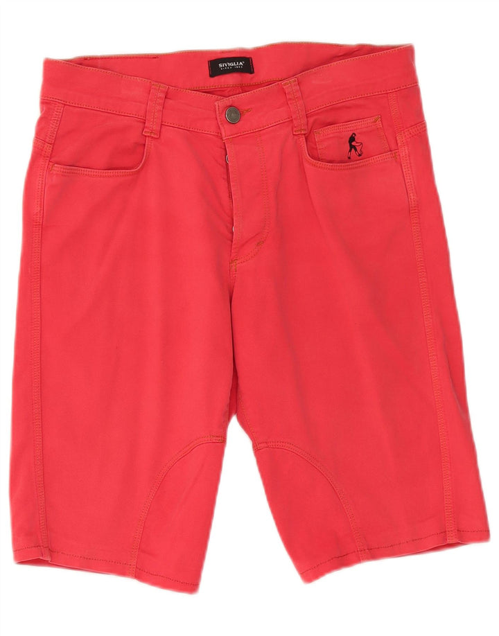 Shorts casual masculino SIVIGLIA W31 algodão vermelho médio