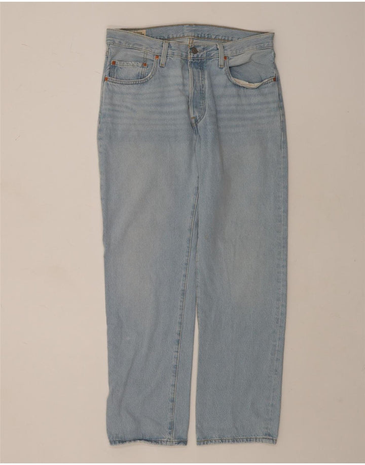 Levi's Masculino 501 Straight Jeans W30 L30 Azul Algodão
