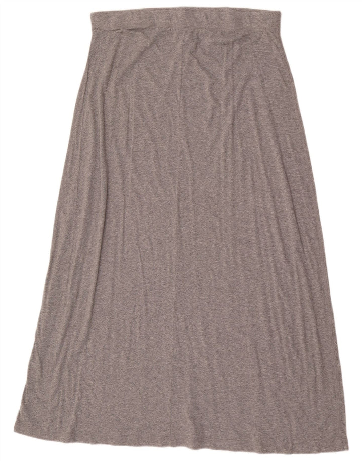 Saia maxi feminina Eddie Bauer grande W36 algodão manchado cinza