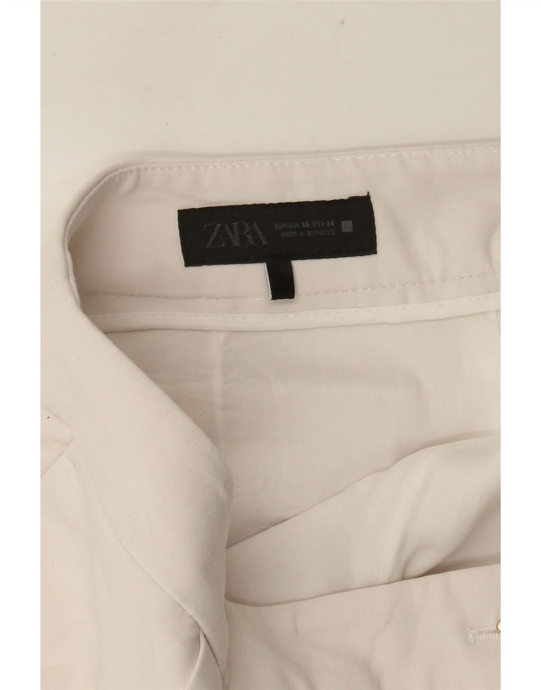 Zara Womens Skort UK 6 XS W30 Branco Viscose