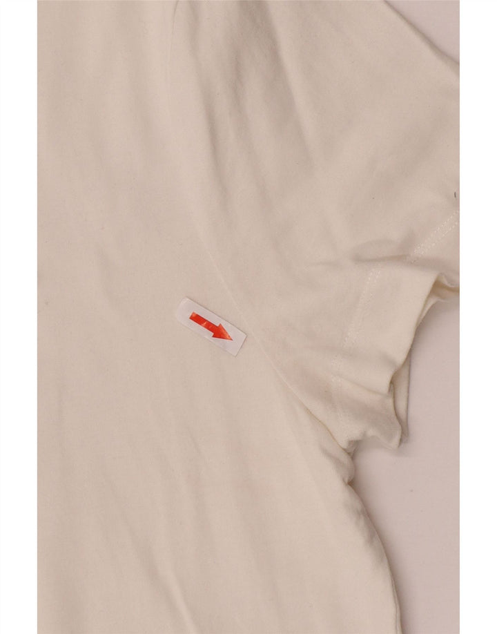 Camiseta masculina Jack Wills Top médio algodão branco