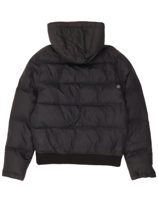 Animal Mens Jaqueta acolchoada com capuz Reino Unido 40 Nylon preto grande