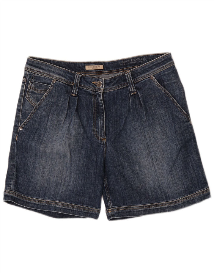 Burberry Womens BRIT Denim Shorts W29 Algodão Azul Médio