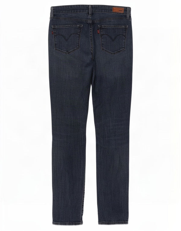 Levi's Womens Demi Curve Distressed Modern Rise Skinny Jeans W27 L32 Blue