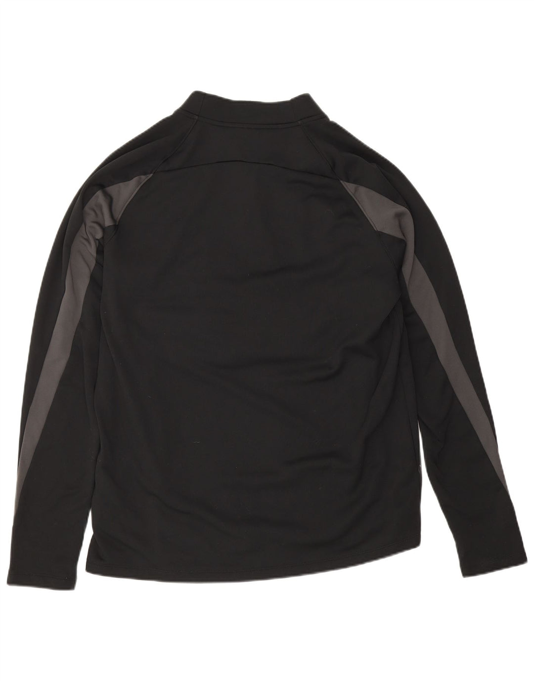 Pulôver masculino Nike Therma-Fit com zíper e gola alta em poliéster preto grande