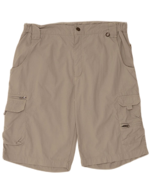 Shorts cargo masculinos SALEWA grandes W34 cinza nylon