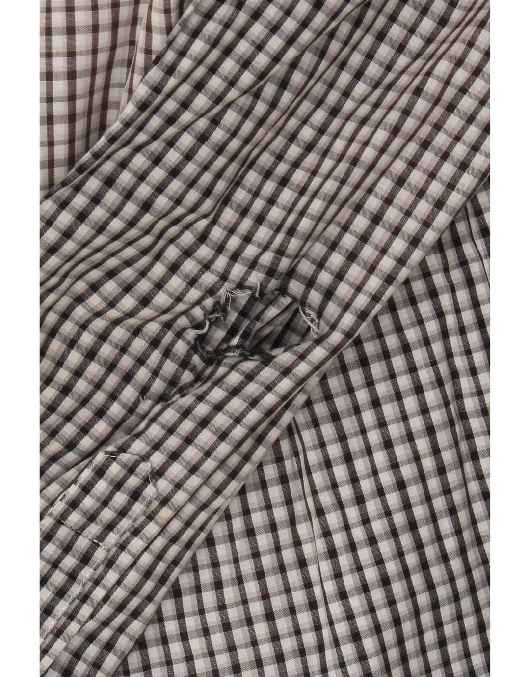 Camisa masculina Carrera Regular Fit grande algodão xadrez preto