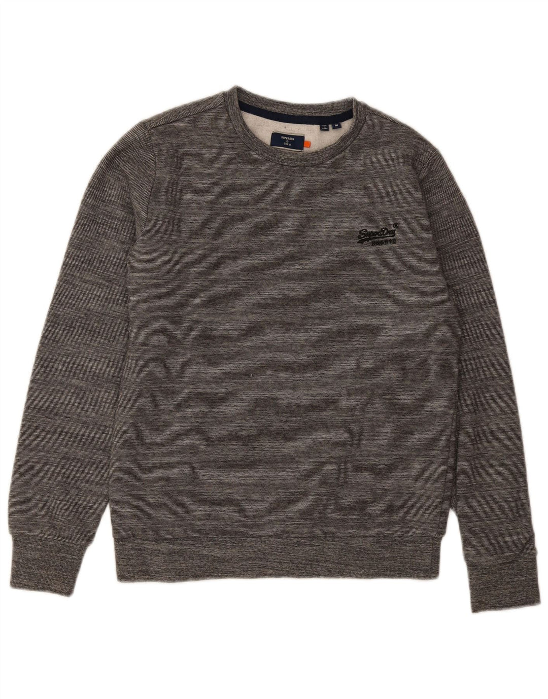 SUPERDRY moletom masculino jumper médio azul marinho algodão