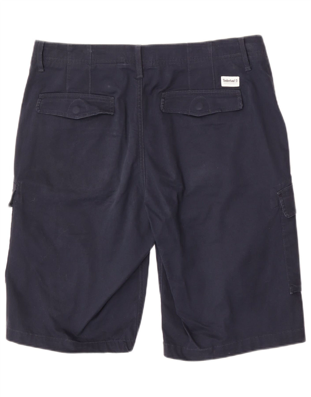 Timberland Mens Cargo Shorts W34 Grande Algodão Azul Marinho