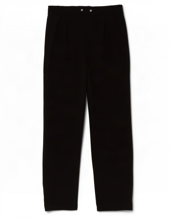 Calça feminina Zara cintura alta cortada pequena W28 L25 poliéster preto