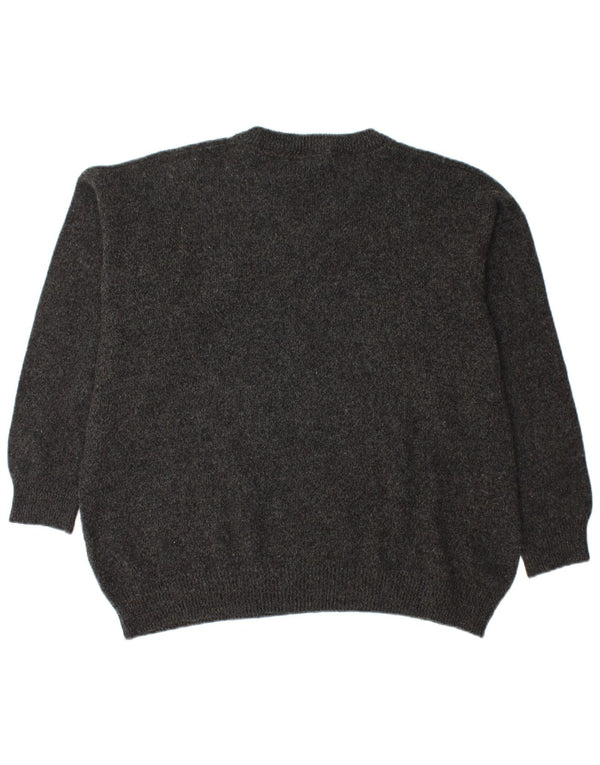 Suéter masculino MURPHY & NYE com decote em V 2XL lã preta