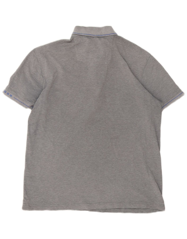 Camisa polo masculina Hugo Boss Slim Fit XL cinza