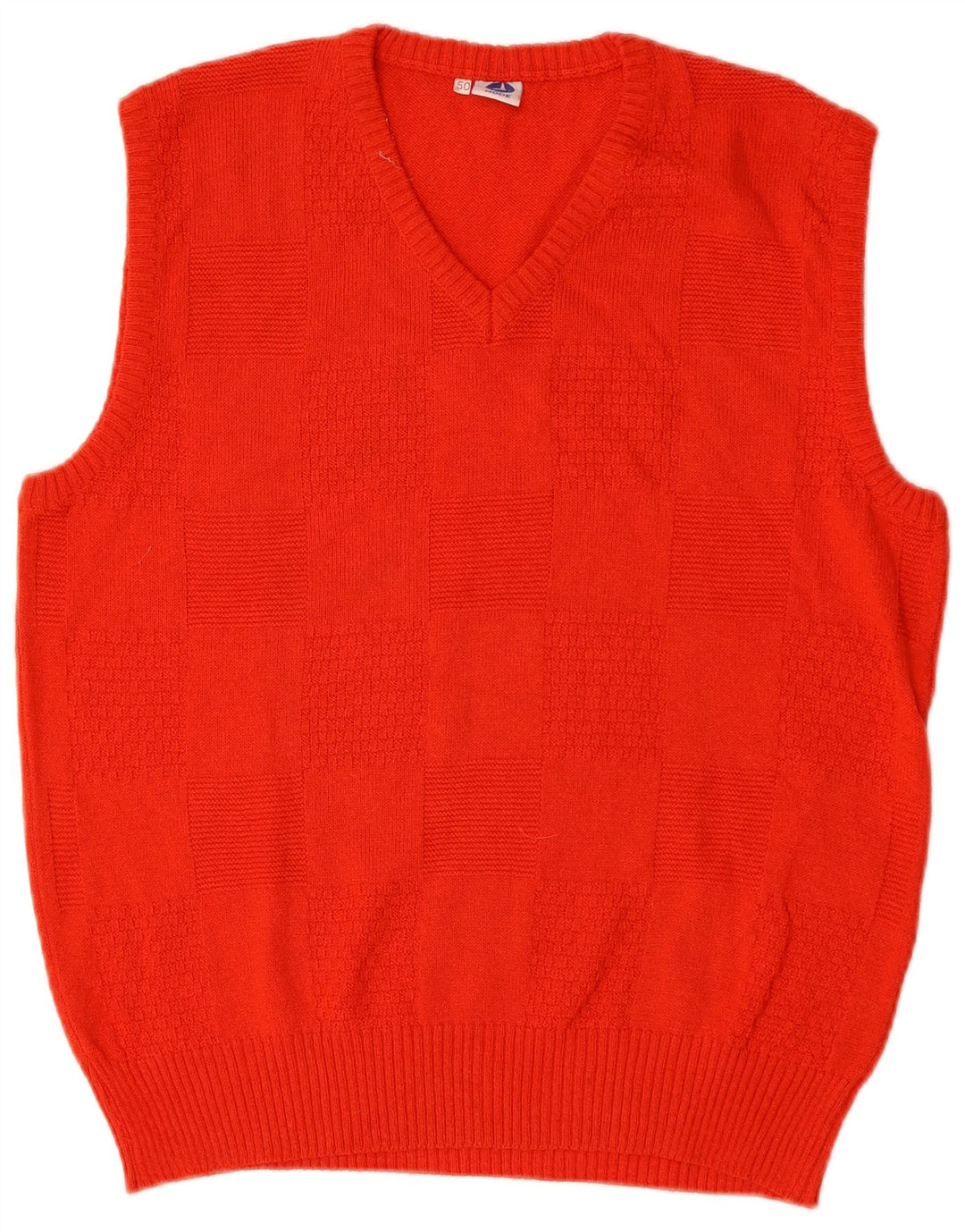 Regata masculina VINTAGE com colete IT 50 algodão vermelho médio