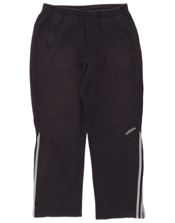 Calça de treino masculina Adidas grande algodão azul marinho