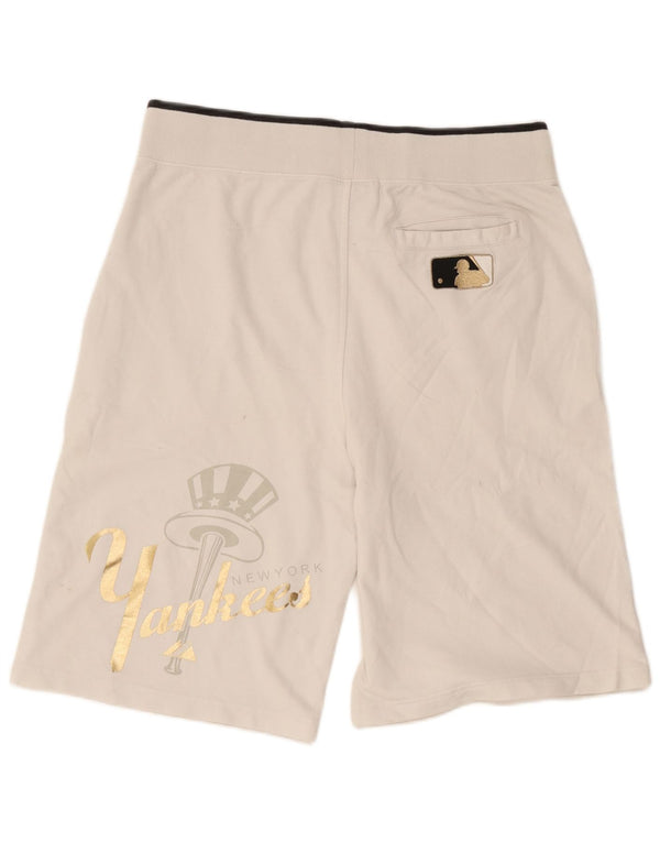 Majestic Mens New York Yankees Shorts esportivos gráficos XL algodão branco