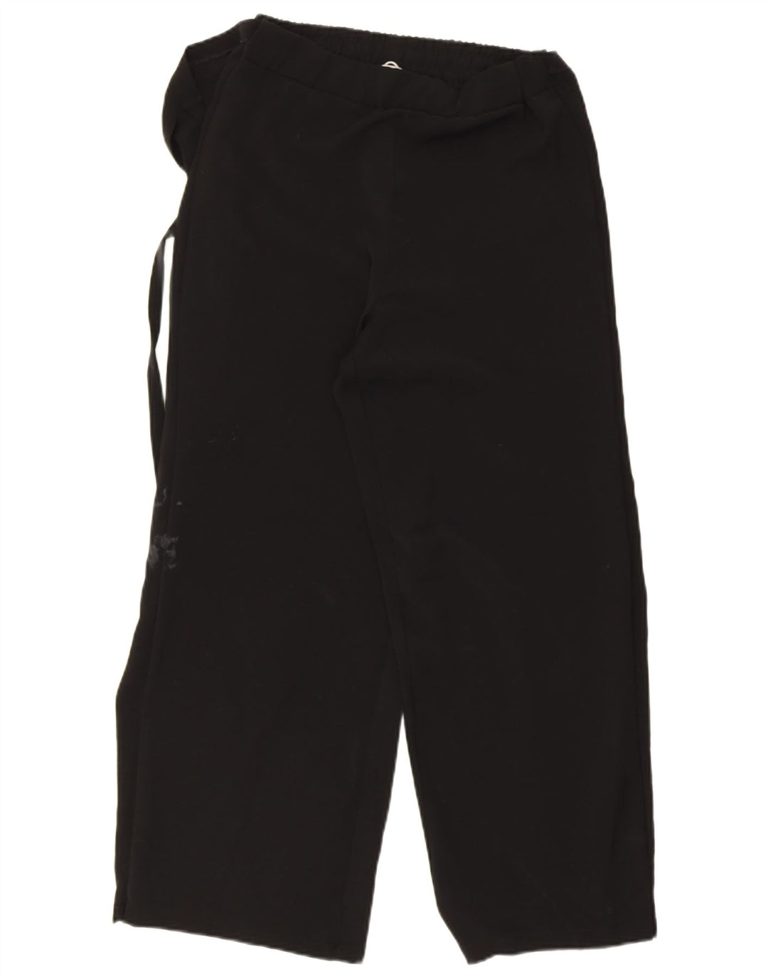 Zara Calça feminina casual envoltória média W30 L27 poliéster preto
