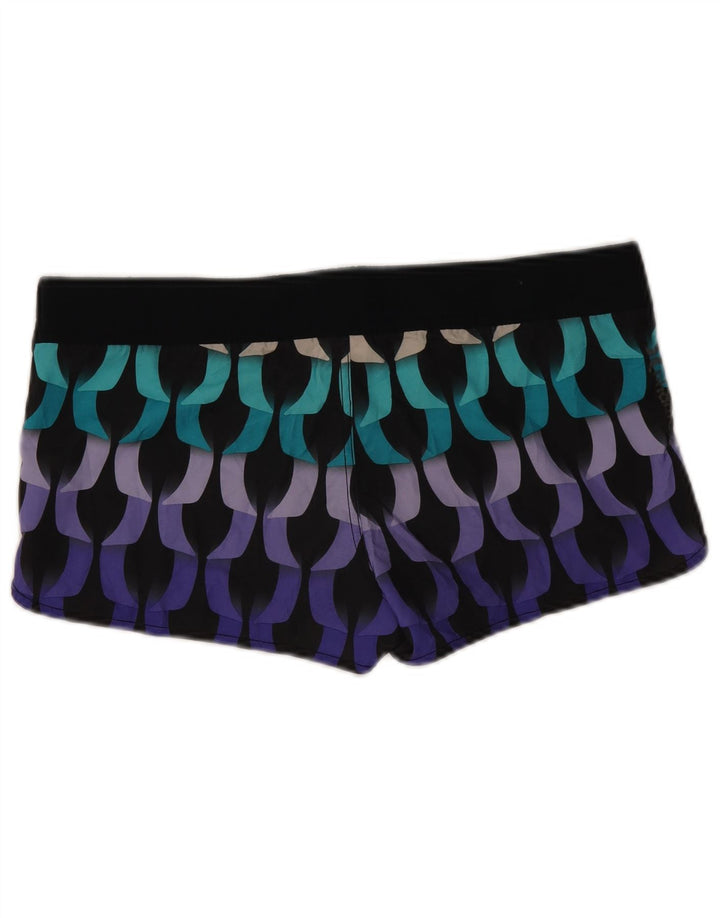 Hurley Shorts feminino casual US 10 grande W34 multicolorido geométrico
