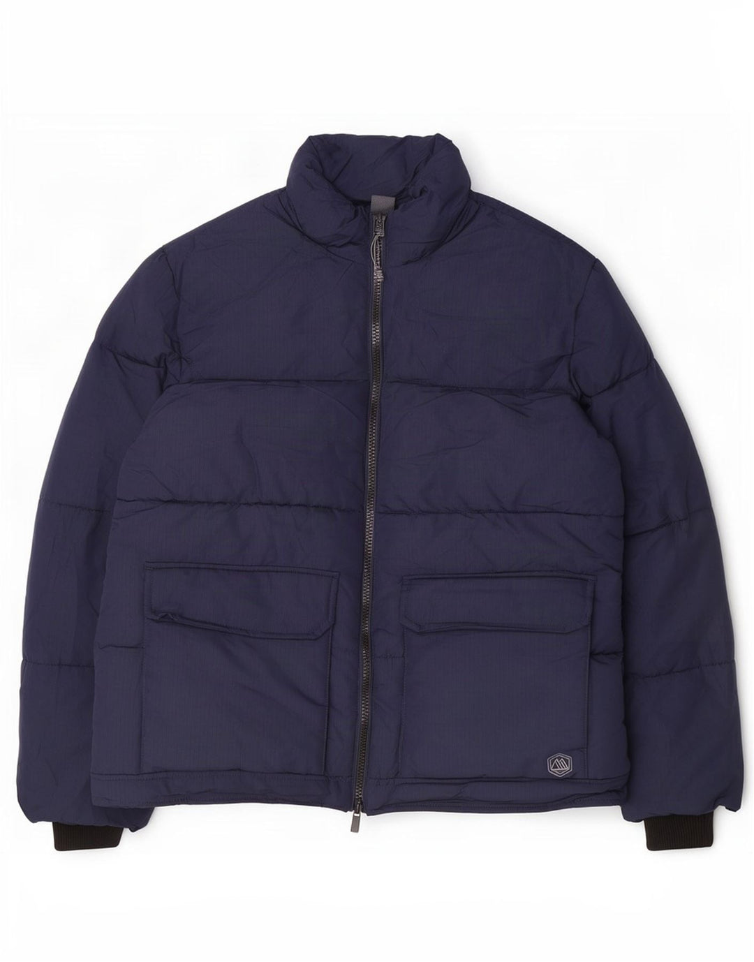 Jaqueta acolchoada masculina Marks & Spencer UK 42 XL azul marinho poliéster