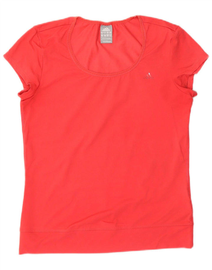 Camiseta Adidas Climalite Feminina Top UK 12/14 Médio Poliéster Vermelho
