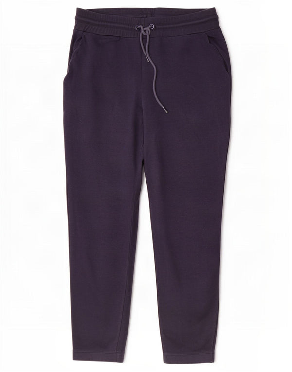 Calça de treino feminina Boden Joggers Reino Unido 14 grande algodão azul marinho