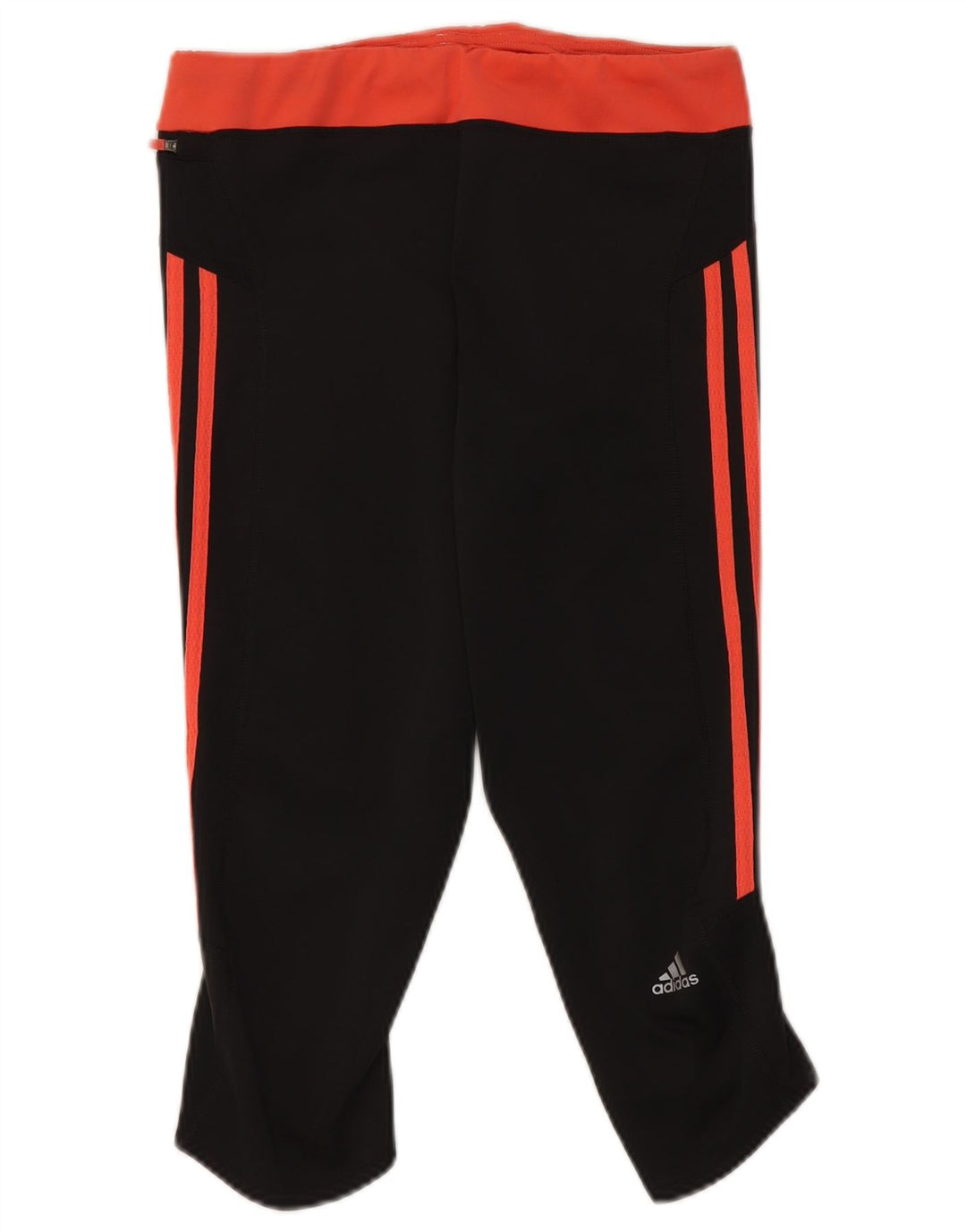 Adidas Womens Climalite Capri Leggings UK 14 Medium Black Colourblock