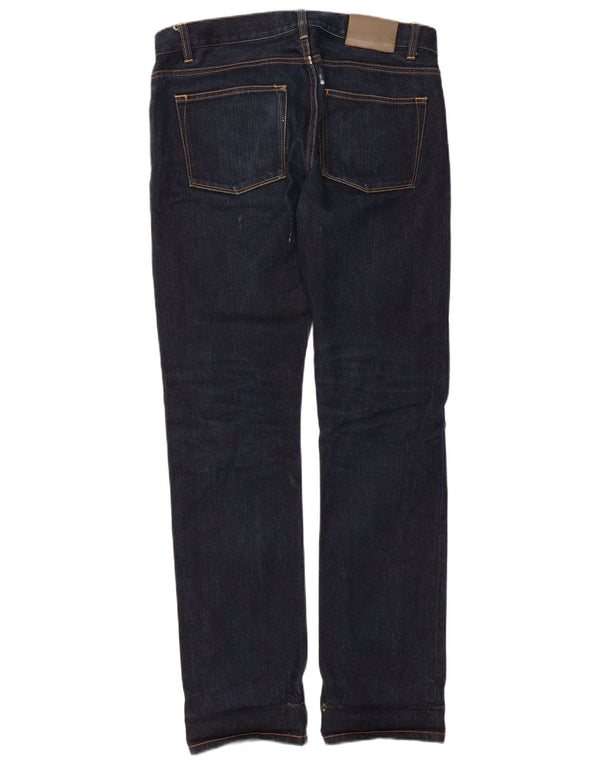 Reiss Jeans Slim Feminino W32 L30 Azul Marinho Algodão