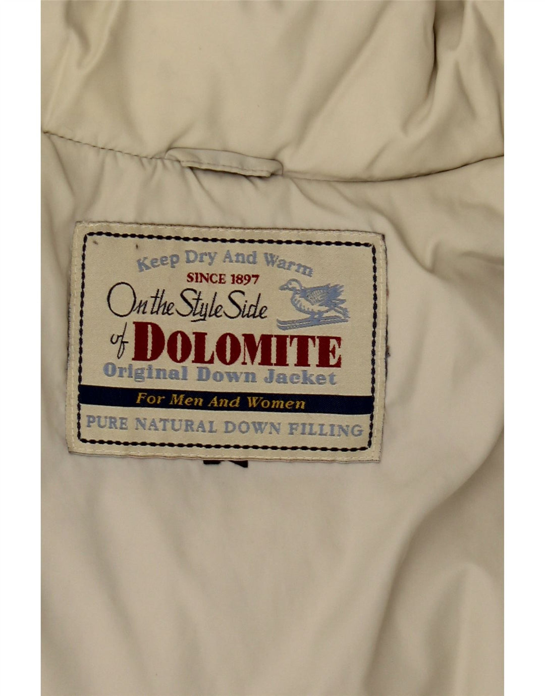Jaqueta acolchoada masculina Dolomite UK 36 pequena bege