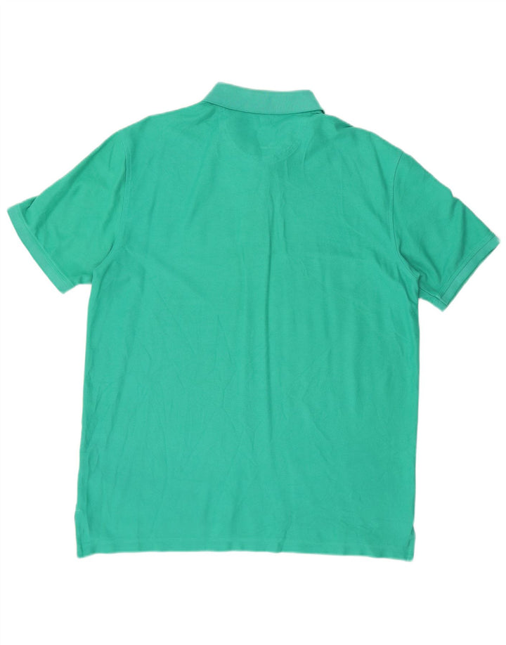 Camisa polo masculina Grant Fit IZOD grande algodão verde