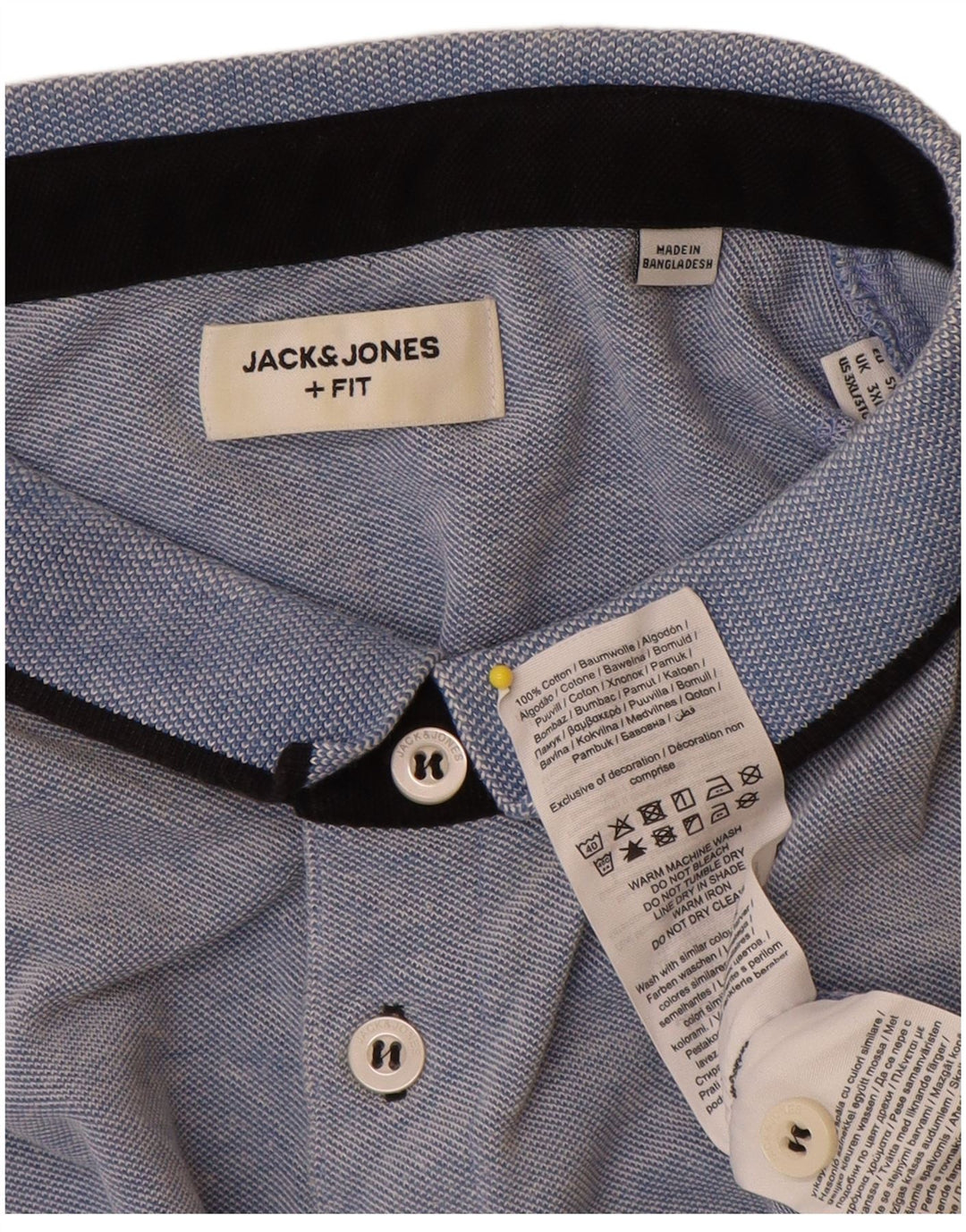 Camisa polo masculina Jack & Jones 3XL algodão azul