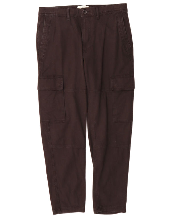 Calça cargo masculina Marks & Spencer W30 L290 algodão preto