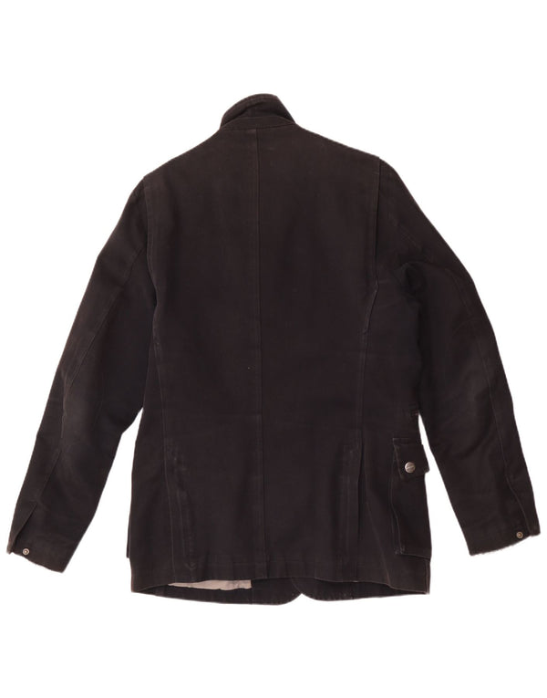Jaqueta utilitária masculina Brema IT 46 pequeno algodão preto