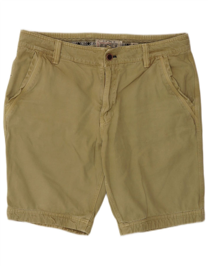 Shorts Chino Masculino Fat Face W36 Grande Algodão Cáqui