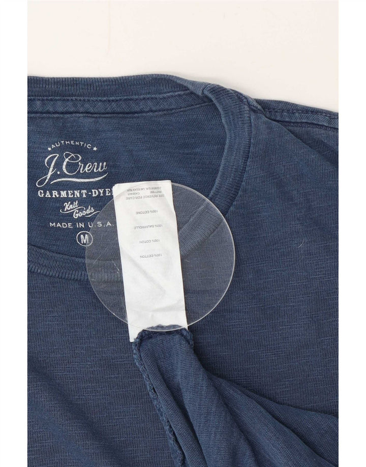 J. Camiseta masculina Crew Top de algodão azul marinho médio