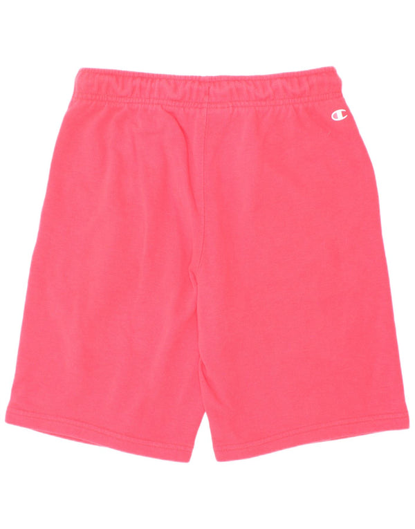 Shorts esportivos gráficos Champion Boys 11-12 anos grandes vermelhos