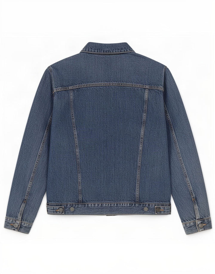 Jaqueta jeans masculina Carrera 450 UK 38 algodão azul médio