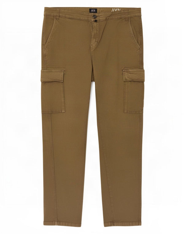 Calça cargo masculina Avirex Slim W36 L31 algodão cáqui