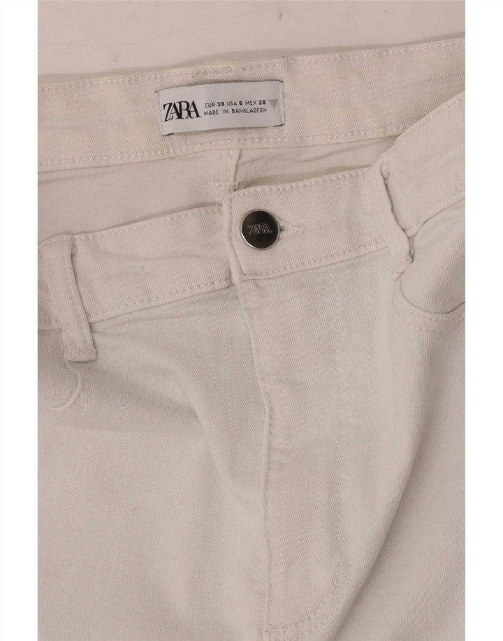 Zara Jeans Jegging Feminino EU 38 Pequeno W28 L28 Branco