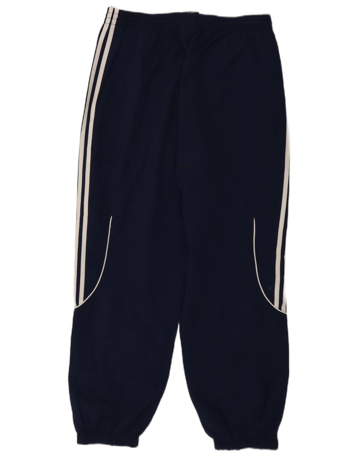 Adidas Mens Treino Calças Joggers UK 40/42 Médio Azul Marinho Poliéster