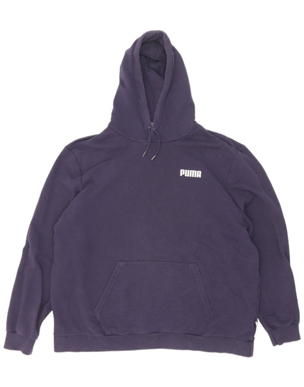 Puma masculino moletom com capuz 2XL algodão azul marinho