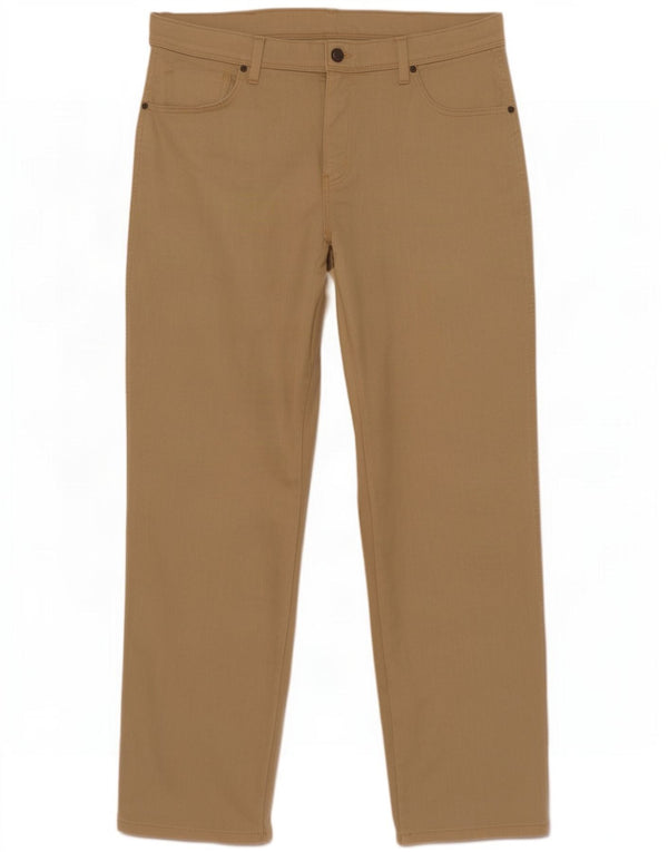 Wrangler Mens Regular Fit Calça Casual W36 L30 Algodão Bege