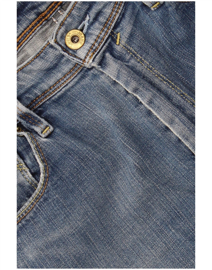 Shorts jeans feminino Levi's W32 grande algodão azul