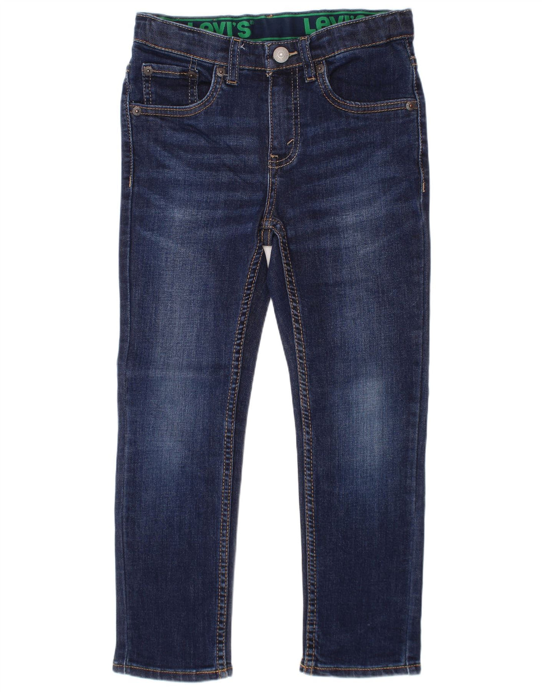 LEVI'S Boys 510 Skinny Jeans 5-6 Anos W24 L20 Azul Marinho Algodão