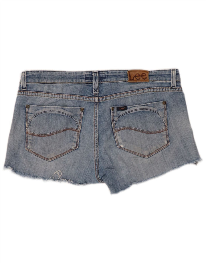 Shorts jeans feminino LEE Bell Distressed W30 algodão azul médio