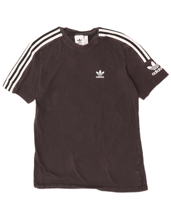 Camiseta masculina Adidas de manga curta Top XS preto algodão esportivo