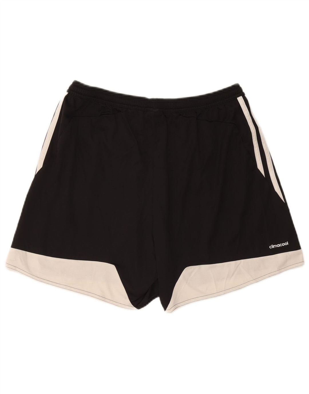 ADIDAS Womens Climacool Sport Shorts UK 16/18 Grande Preto Colorblock