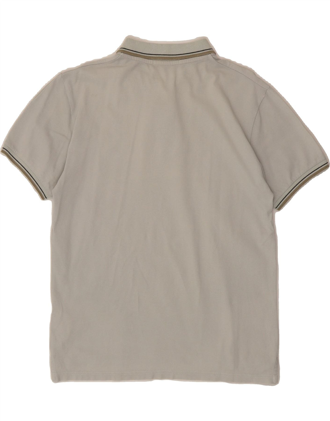 TRUSSARDI Mens Polo Shirt Medium Grey Cotton Vintage Trussardi and Second-Hand Trussardi from Messina Hembry 