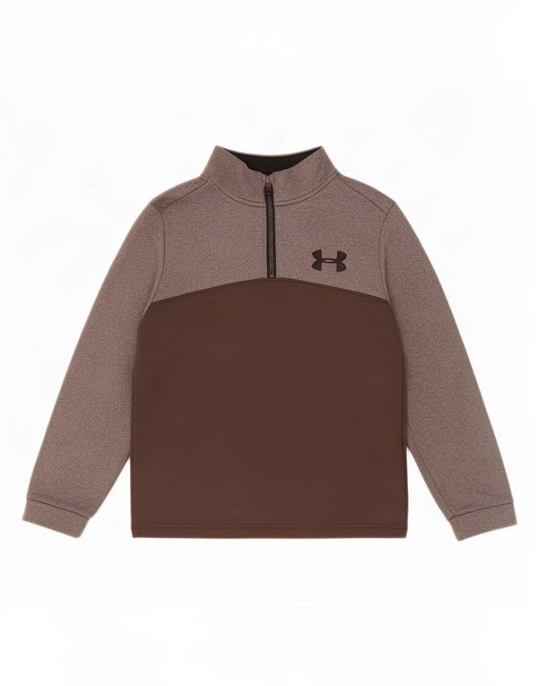 Suéter gráfico Under Armour Boys Cold Gear Graphic 7-8 anos pequeno cinza